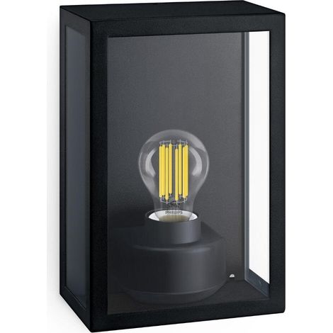 Philips Alzor Wandleuchte Außen (Schwarz) - E27 Fassung (1/5)