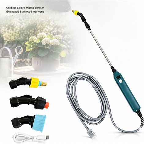 Annaffiatoio elettrico da 23" - Acciaio inossidabile - Ugello in rame - Retrattile con tubo flessibile da 5 m e indicatore di alimentazione (1/5)