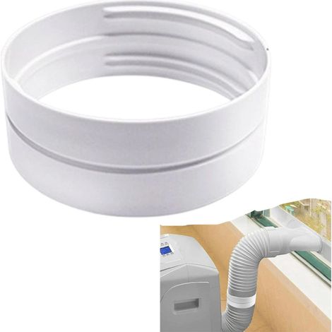Tuyau d'évacuation pour climatiseur mobile lot de 1 en plastique blanc compatible avec raccords de 13 à 15 cm rallonge de tuyau d'évacuation pour climatisation (1/5)