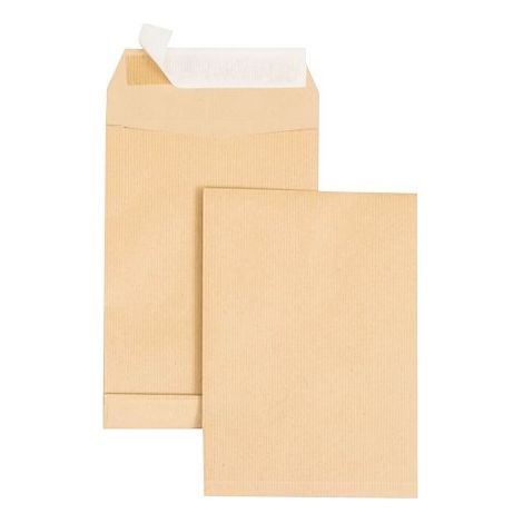 Pochette à soufflets 3 cm kraft brun 162 x 229 mm GPV 120 g sans fenêtre - Boîte de 250