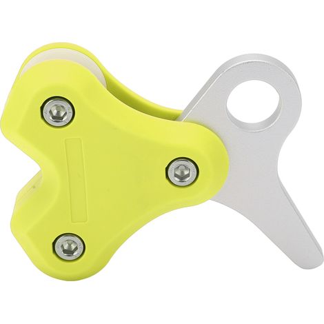 Poulie de Plongée en Aluminium Allié - Rouleau de Sécurité à Corde Acier - Équipement de Plongée Libre Jaune (1/5)