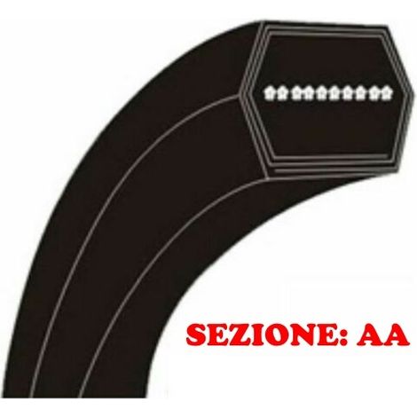 Cinghia esagonale trattorino rasaerba castelgarden 92 cm AA88 fatta con KEVLAR