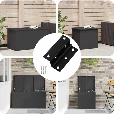 Scharnier 537 pcs Schwarz 38 x 17 x 60 mm Eisen (1/5)