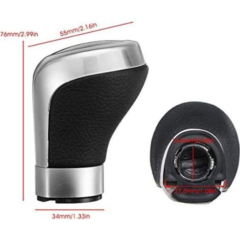 Pommeau de levier de vitesse 5 ou 6 vitesses compatible avec BMW Série 1 et 3 E81, E82, E87, E87 LCI, E90, E91, E92, E92-5, vitesse maximale (1/3)