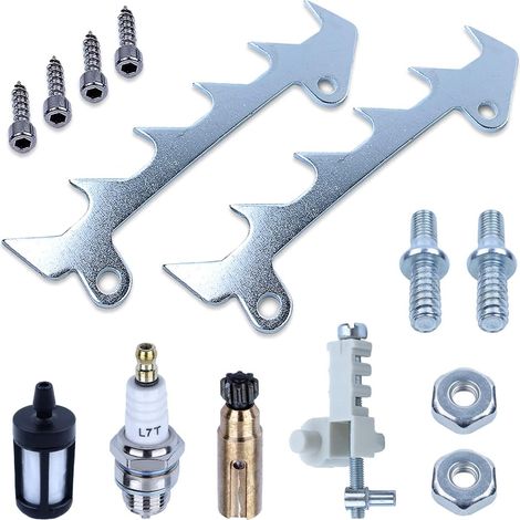 Kit de pièces Adefol Claw Stop pour tronçonneuse Stihl MS180 MS170 018 017, Griffe de chaîne, Boulons et écrous, Filtre et pompe à huile, Tendeur de chaîne, Bougie 10 en 1 (1/5)