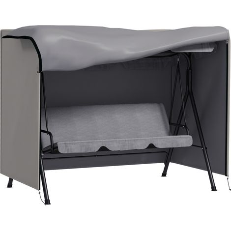 Fodera protettiva impermeabile per altalena da giardino, grigia, 205 x 124 x 164 cm (1/5)