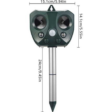 Le répulsif à ultrasons pour souris à énergie solaire utilise des ultrasons pour repousser efficacement les animaux (1/4)