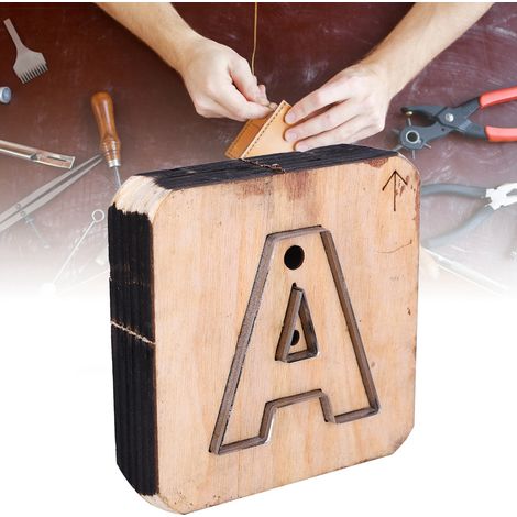 Poinçons en Cuir pour Lettres Majuscules, Kit DIY avec Matrices et Perçage (1/5)