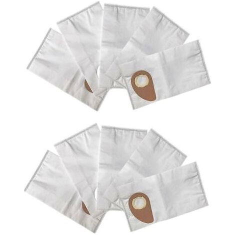 Lot de 10 sacs à poussière pour aspirateur Nilfisk Buddy II série SMS (référence 81943048). Accessoires de nettoyage pour aspirateur. (1/5)