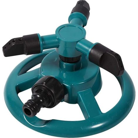 Arroseur de jardin rotatif 360° – 3 buses – Système d’irrigation par tuyau (1/5)