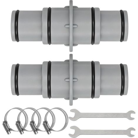 Adaptateurs Tuyau Piscine Ø 32 à 38mm, Raccord Tuyau Piscine (1/4)