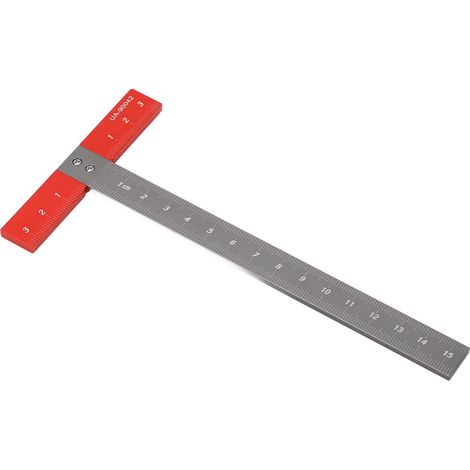 Règle en T en alliage d'aluminium, échelle précise, multifonction, portable pour menuiserie