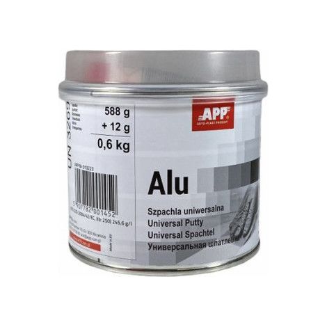 Mastic de remplissage - APP ALU - Bicomposant - Renforcé en pigments d'aluminium - Pot 600 g