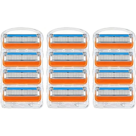 Elektrische Herrenrasierer – 12er-Packung mit je 5 Ersatzklingen für Gillette Fusion ProGlide Power Rasierer (1/5)
