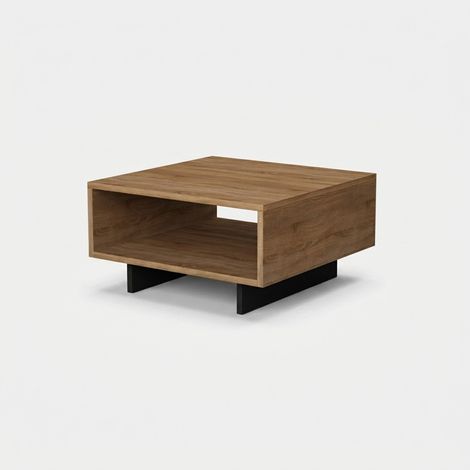 Niedriger Tisch mit 1 Regal L60 cm - Hola (1/3)