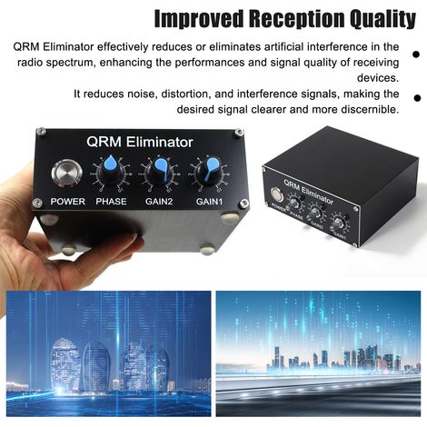 QRM-Eliminator aus Aluminiumlegierung, QRM-Unterdrücker für Radios, Fernseher und Radioempfänger (1/5)
