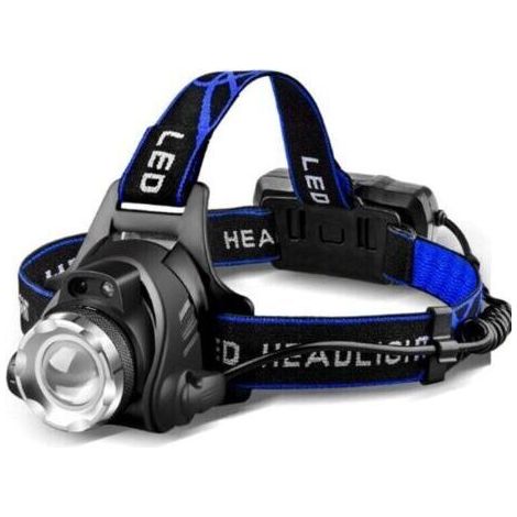Lampe Frontale LED Puissante Rechargeable Torche Frontale Lampe Phare Orientable 3 Modes LED Frontale avec Câble USB et 2 Piles 18650 pour Peche Vélo (1/3)
