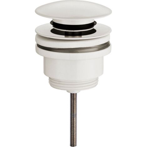 Bouchon de vidange à clic, 3,2 cm, blanc mat (1/2)