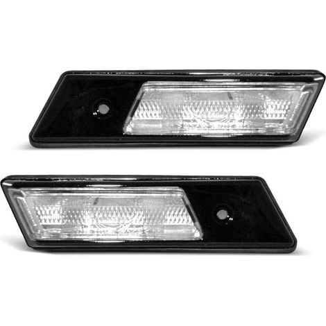Paire de clignotant repetiteur BMW Serie 5 E34 1988 a 1995 noir-27325848