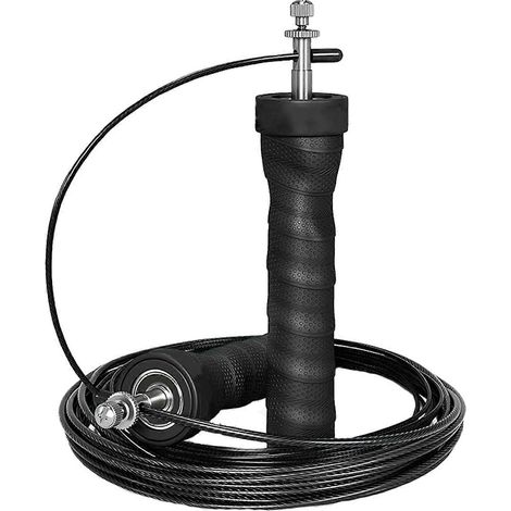 Corde à sauter rapide, rotation fluide sur roulement à billes, pour des sauts de longueur réglable jusqu'à 3 m. (1/4)