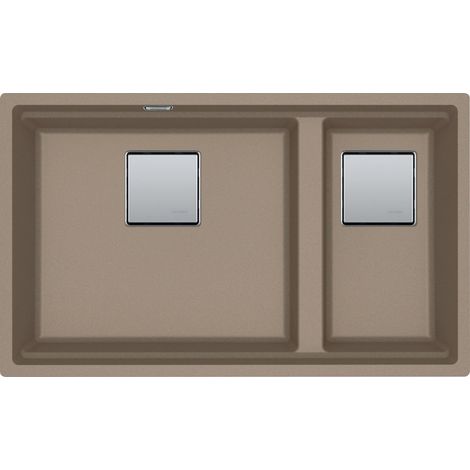 Evier Franke Kubus 2.0 Pro Fragranite KNG120 - Oyster - Vidage : Automatique