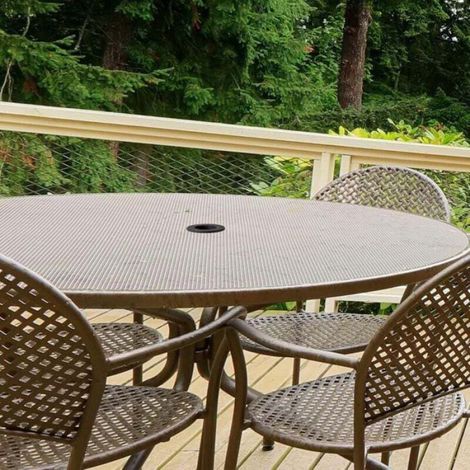 Stabilisateur Pour Trou De Parasol - Adaptateur Pour Mât De Parasol - Compatible Trou 5 À 6 3 Cm - Silicone Noir - Lot De 2 (1/4)