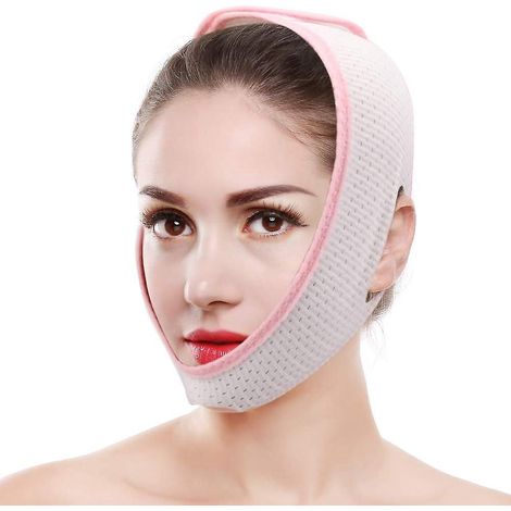 mentonnire Anti-ronflement (rose), Mentonnire Rglable En Tissu Anti-ronflement, Aide Au Sommeil Pour Hommes Et Femmes (1/5)