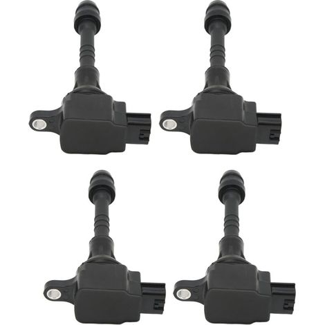 FOREHILL 4 Stück Kfz-Ersatz-ABS-Zündspule 22448-6N015 für Nissan Sentra 1.8L L4 2002-2006