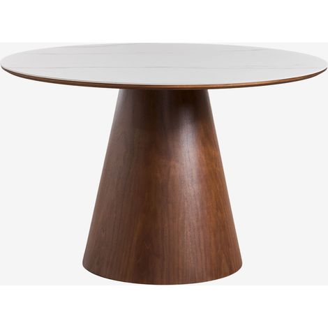 SKLUM Runder Esstisch aus Holz Aura  Ø120 cm          Keramik                       