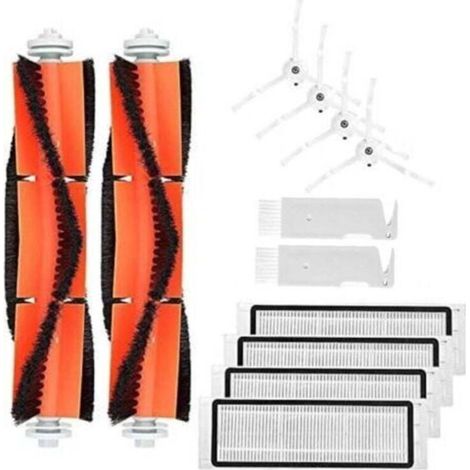 12 Ersatzteile für Xiaomi Saugroboter (Roborock S50, S51, S55, S6), darunter Bürsten und Filter. (1/4)