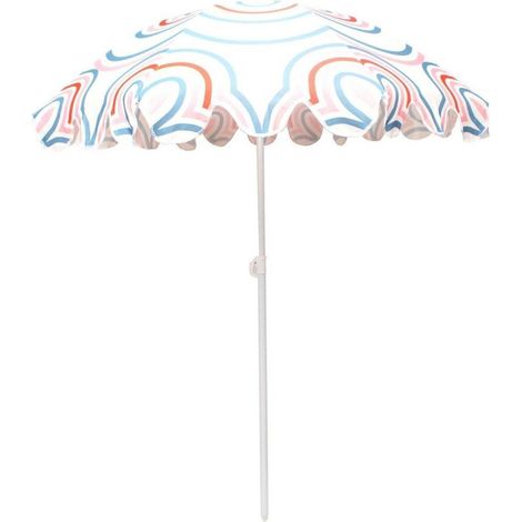Progarden Parasol Été Bleu 160 cm diamètre Plage Jardin