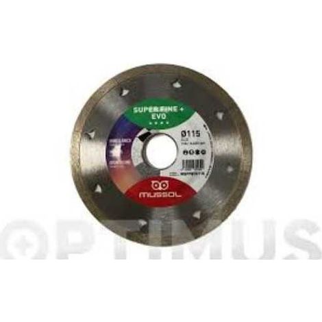 Disco diamante speedy evo 115mm eje 22,23mm MUSSOL