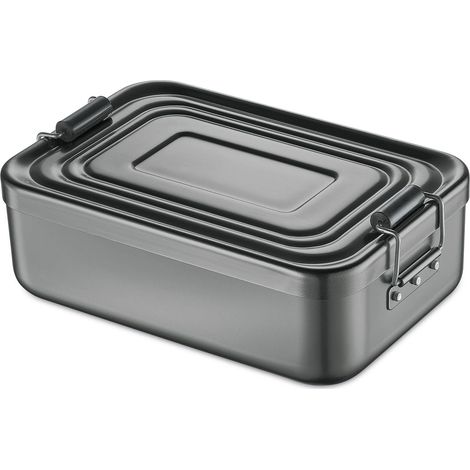 Lunch Box Alu anthra 18x12x5cm (1/5)