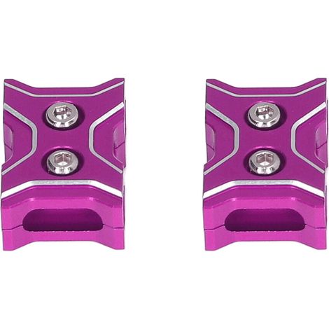 2 Pièces Support pour Batterie RC - Fixation Léger en Aluminium pour Moteur et Télécommande de Voiture RC Rose (1/5)