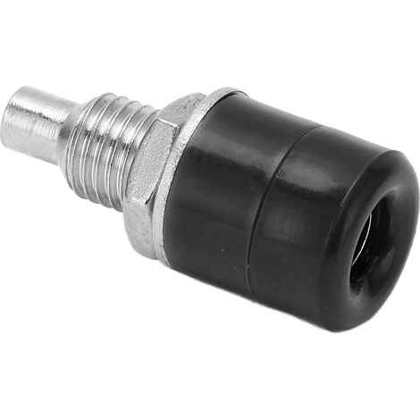 Lot de 20 prises bananes femelles 4 mm (24,070 mm) en cuivre nickelé, pour appareils électroniques, noir.