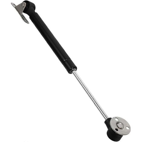 Vérin à gaz hydraulique pour porte d'armoire 80N, noir, support de couvercle à fermeture amortie (1/5)