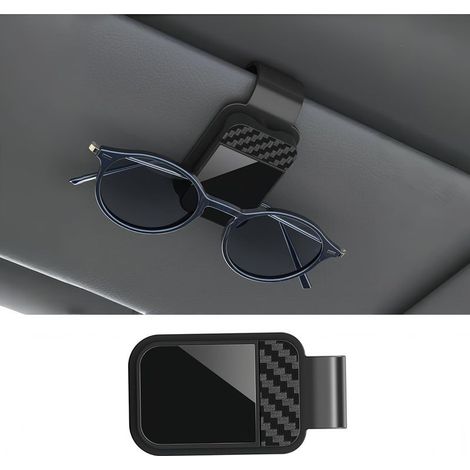 Porte lunettes pour pare soleil de voiture,organisateur de clip de lunettes sécurisé,prise de rangement antidérapante pour accessoires automobiles,4x4x7 cm,pour hommes,femmes,camion (1/5)
