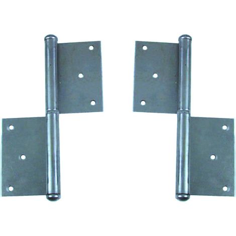 Cerniere in grossezza in ferro lucido - Specifiche: mm 100x75 SX - 12 pz