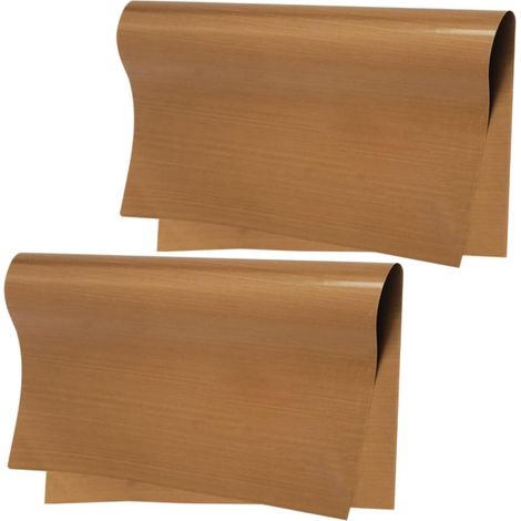 2 feuilles Tapis de Cuisson Réutilisable Double Face Lisse Ptfe Tapis Antiadhésif pour Moule à Gâteau Toile Pâtisserie Résistante Chaleur'-'- (1/5)