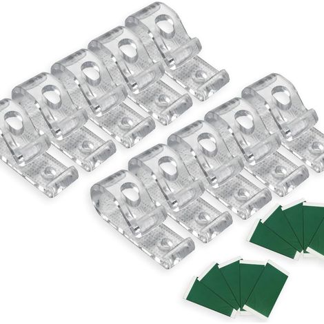 8 Doppelloch-Positionierungshaken mit verdickter, alterungsbeständiger und langlebiger Green Glue-Positionierungsbasis für Rollos/Jalousien (1/5)