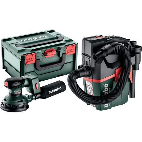 Metabo – Ponceuse excentrique sans fil 18V – Aspirateur compact AS 18 L PC – Pour ponçage précis et nettoyage efficace – Idéal pour espaces confinés (1/7)