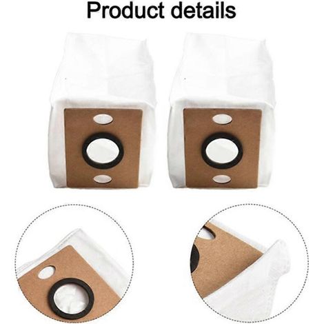 Aspirateur iLife G9 Pro/V9 Pro/A12 PRO/A30 PRO : lot de 8 sacs à poussière, accessoires, pièces détachées, système d'aspiration haute performance. (1/5)