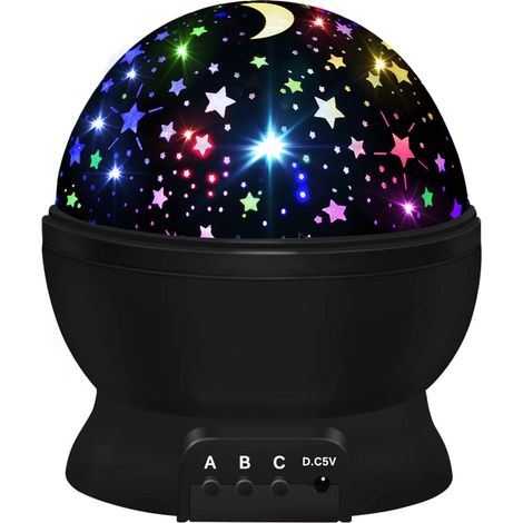 Veilleuse projecteur d'étoiles galactiques, lampe de projection de plafond ciel étoilé doux, lumière d'ambiance sensorielle pour chambre de bébé, décoration de chambre d'enfant (1/5)