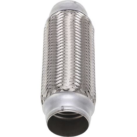 1 soufflet d'échappement flexible, acier inoxydable, diamètre 50 mm, longueur 203 mm, pour réparation universelle de système d'échappement (1/5)