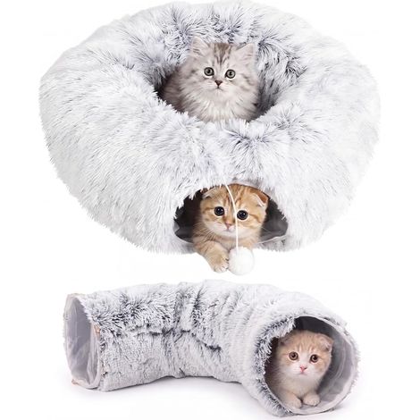 Tunnel pour Chat d'intérieur, Tunnel de Donuts pour Chat (1/5)