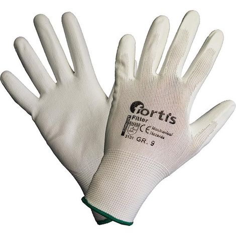 Handschuh Fitter, PU/Nylon,weiß, Gr.10 FORTIS (1/5)