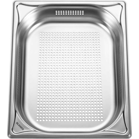 Blanco - Vassoio di cottura forato GN-P 1/2-65, acciaio inox 574343