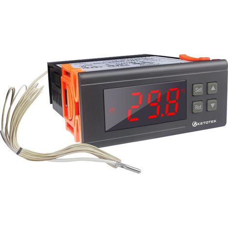 Régulateur De Température - 1 Unité - Plastique Ignifuge - Contrôle 30A 220V - Incubateur Et Serre - Plage -30℃ À 300℃ (1/5)