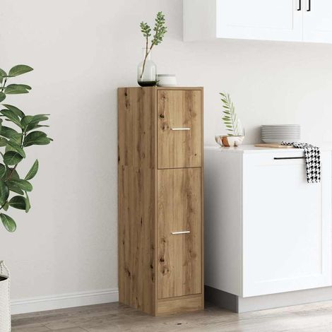 vidaXL Armoire d'apothicaire chêne artisanal bois d'ingénierie (1/5)
