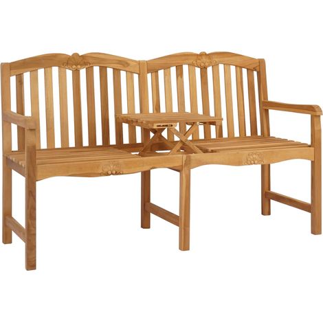 Banco Tallado a Mano en Forma de Rosa Natural 155 x 60 x 94 cm vidaXL